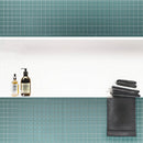 Sky Blue 0.5x12 Matte Glass Pencil Tile Trim (10 pack, 0.5 sq ft/case) - Sample