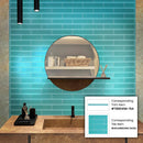 Sky Blue 3x12 Glossy Subway Glass Tile (20 pack, 5 sq ft/case)