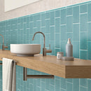Sky Blue 3x6 Matte Subway Glass Tile (40 pack, 5 sq ft/case)