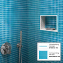 Sapphire Blue 12x12 Glossy Square Glass Mosaic Tile (10 pack, 9.67 sq ft/case)