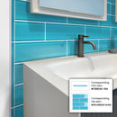 Sapphire Blue 4x16 Glossy Subway Glass Tile (12 pack, 5.33 sq ft/case) - Sample