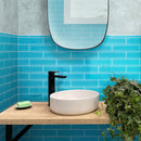 Sapphire Blue 3x12 Glossy Subway Glass Tile (20 pack, 5 sq ft/case) - Sample
