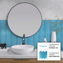 Sapphire Blue 0.5x12 Glossy Glass Pencil Tile Trim (10 pack, 0.5 sq ft/case)