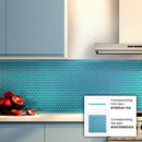 Sapphire Blue 0.5x12 Glossy Glass Pencil Tile Trim (10 pack, 0.5 sq ft/case)