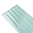 Blizzard Blue 0.5x12 Glossy Glass Pencil Tile Trim (10 pack, 0.5 sq ft/case)