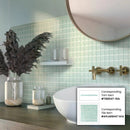 Blizzard Blue 12x12 Glossy Square Glass Mosaic Tile (10 pack, 9.67 sq ft/case) by Apollo Tile