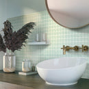Blizzard Blue 12x12 Glossy Square Glass Mosaic Tile (10 pack, 9.67 sq ft/case)