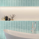 Blizzard Blue 4x16 Glossy Subway Glass Tile (12 pack, 5.33 sq ft/case)