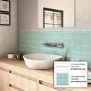 Blizzard Blue 3x6 Matte Subway Glass Tile (40 pack, 5 sq ft/case) - Sample