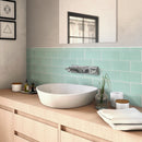 Blizzard Blue 3x6 Matte Subway Glass Tile (40 pack, 5 sq ft/case) - Sample