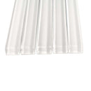 White 0.5x12 Glass Glossy Pencil Tile Trim (10 pack, 0.5 sq ft/case) - Sample
