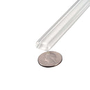 White 0.5x12 Glass Glossy Pencil Tile Trim (10 pack, 0.5 sq ft/case)