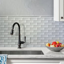 White 12x12 Glossy Brick Glass Mosaic Tile (5 pack, 4.92 sq ft/case) - Sample