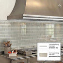 Lace White 3x6 Glossy Subway Glass Tile (40 pack, 5 sq ft/case) - Sample