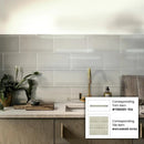 Light Gray 0.5x12 Glass Glossy Pencil Tile Trim (10 pack, 0.5 sq ft/case) by Apollo Tile