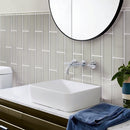 Beige 4x16 Glossy Subway Glass Tile (12 pack, 5.33 sq ft/case)