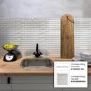 Light Taupe Beige 12x12 Glossy Brick Glass Mosaic Tile (5 pack, 4.92 sq ft/case) by Apollo Tile