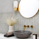 Warm Greige 3x6 Matte Subway Glass Tile (40 pack, 5 sq ft/case)