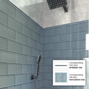 Gray 3x6 Glossy Subway Glass Tile (40 pack, 5 sq ft/case) - Sample
