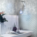 Gray 12x12 Glossy Brick Glass Mosaic Tile (5 pack, 4.92 sq ft/case) - Sample