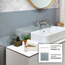 Gray 0.5x12 Glass Glossy Pencil Tile Trim (10 pack, 0.5 sq ft/case)