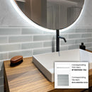 Gray 0.5x12 Matte Glass Pencil Tile Trim (10 pack, 0.5 sq ft/case)