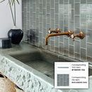 Stone Blue 3x6 Glossy Subway Glass Tile (40 pack, 5 sq ft/case) - Sample