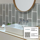 Gray 4x16 Glossy Subway Glass Tile (12 pack, 5.33 sq ft/case) - Sample