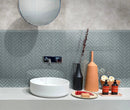 Stone Blue 11x13 Glossy Herringbone Glass Mosaic Tile (5 pack, 4.8125 sq ft/case) by Apollo Tile