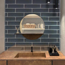 Coin Gray 4x16 Glossy Subway Glass Tile (12 pack, 5.33 sq ft/case)