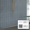 Coin Gray 11x13 Glossy Herringbone Glass Mosaic Tile (5 pack, 4.8125 sq ft/case) by Apollo Tile
