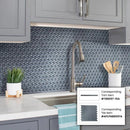 Coin Gray 12x12 Glossy Penny Round Glass Mosaic Tile (5 pack, 5 sq ft/case) by Apollo Tile