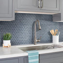Coin Gray 12x12 Glossy Penny Round Glass Mosaic Tile (5 pack, 5 sq ft/case) by Apollo Tile