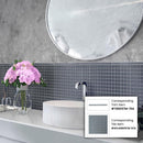 Coin Gray 12x12 Matte Square Glass Mosaic Tile (10 pack, 9.67 sq ft/case)