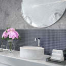 Coin Gray 12x12 Matte Square Glass Mosaic Tile (10 pack, 9.67 sq ft/case) - Sample
