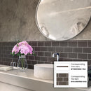 Ash Gray 3x6 Matte Subway Glass Tile (40 pack, 5 sq ft/case)