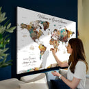 Customizable Framed World Map Canvas Print – Personalized by MyGreatCanvas | Canvas Wall Art Prints | Photo Prints & Wall Decor