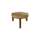 Carlsbad Natural Teak Wood Circular Coffee Table - 25-33" by NORDICTEAK.COM