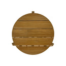 Carlsbad Natural Teak Wood Circular Coffee Table - 25-33" by NORDICTEAK.COM