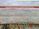 Contemporary Gabbeh (8'09"x11'02") aqua/coral