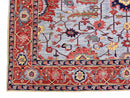 Afgahn Heriz (10'02"x14'00") lt.blue/red