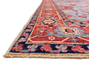 Afgahn Heriz (10'02"x14'00") lt.blue/red