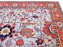 Afgahn Heriz (10'02"x14'00") lt.blue/red