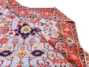 Afgahn Heriz (10'02"x14'00") lt.blue/red