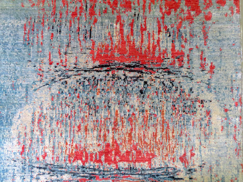 Contemporary Gabbeh (5x8) aqu/mt, photo 9 of 10
