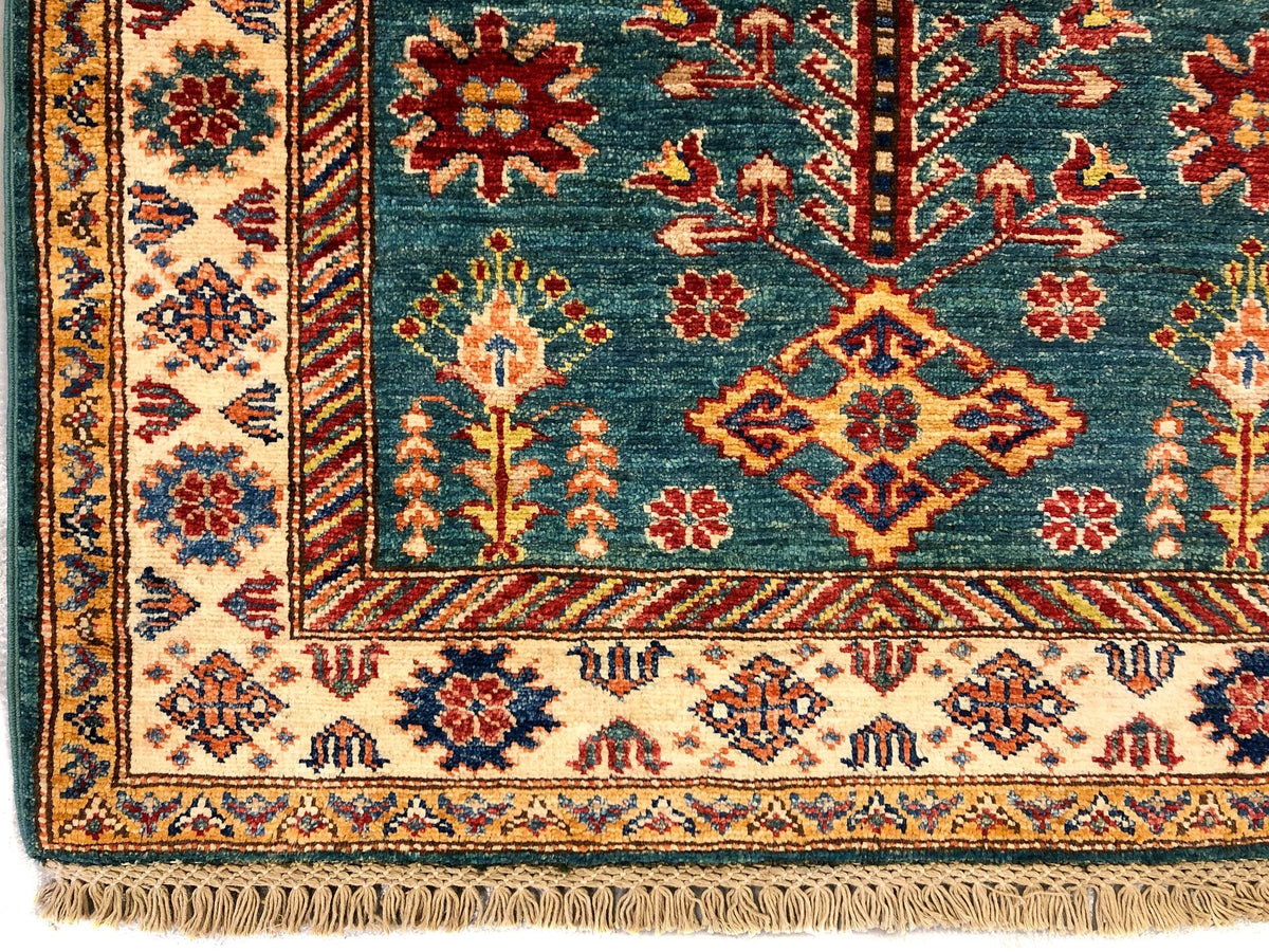 Super Kazak grn/ivory 3x4, photo 2 of 4
