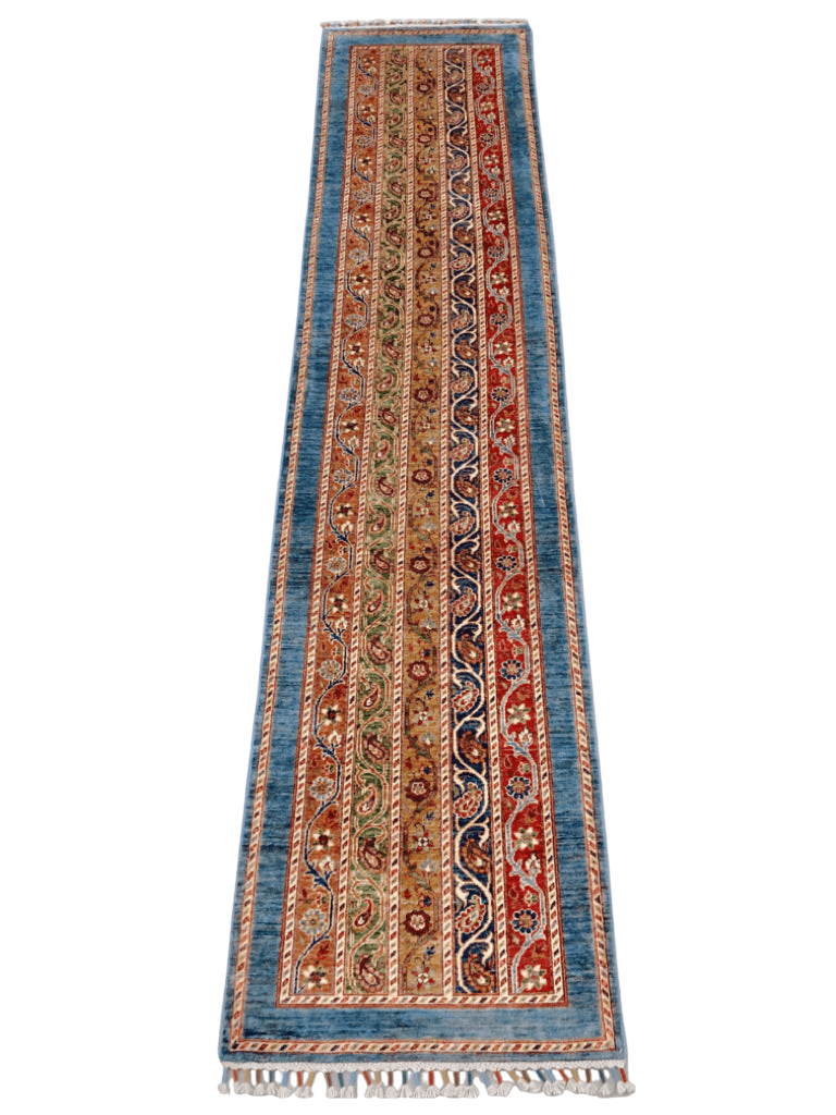 Turkish Shawl mt/blue 11' Runner