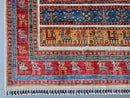 Gabbeh (5'11"x7'00") multistripe/red