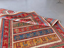 Gabbeh (5'11"x7'00") multistripe/red
