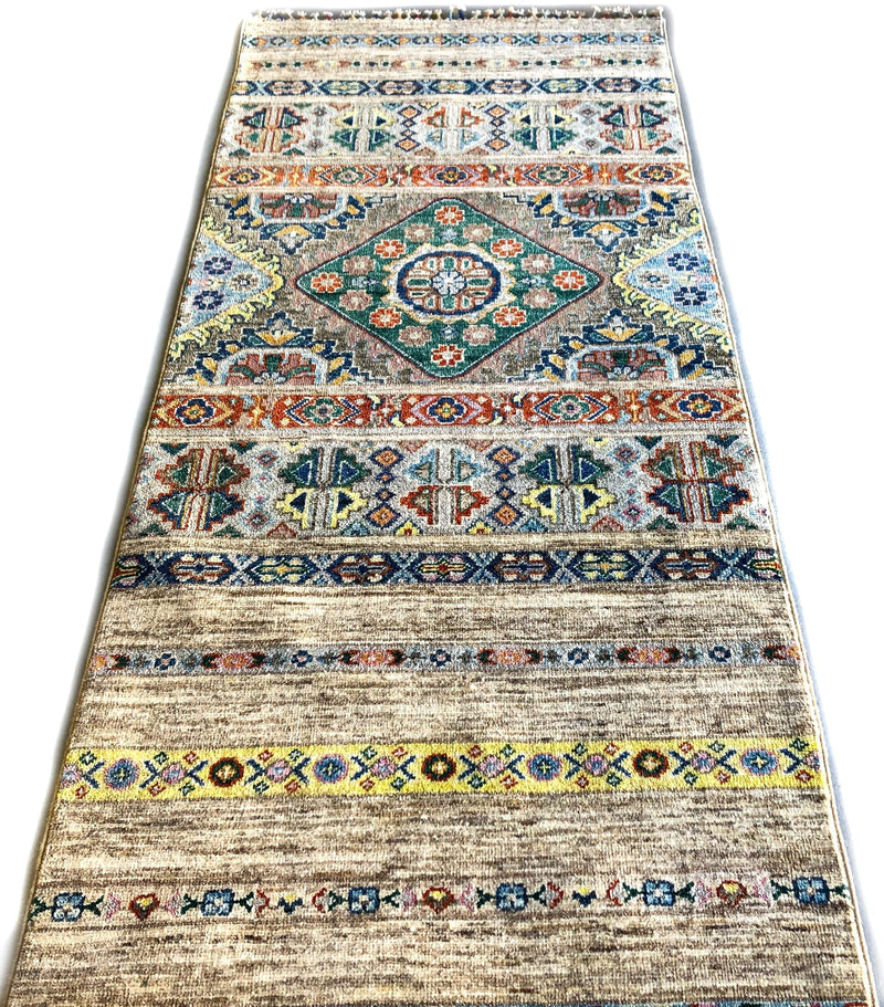 Afghan Khorjin bge/mt 12' Runner, photo 5 of 10